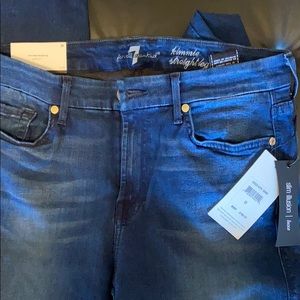 NWT 7 For All Mankind Kimmie Straight Leg Jeans